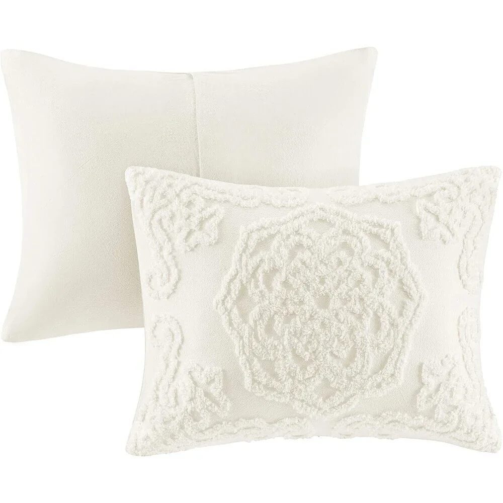 Madison Park Laetitia Coverlet Set Full/Queen Ivory 90